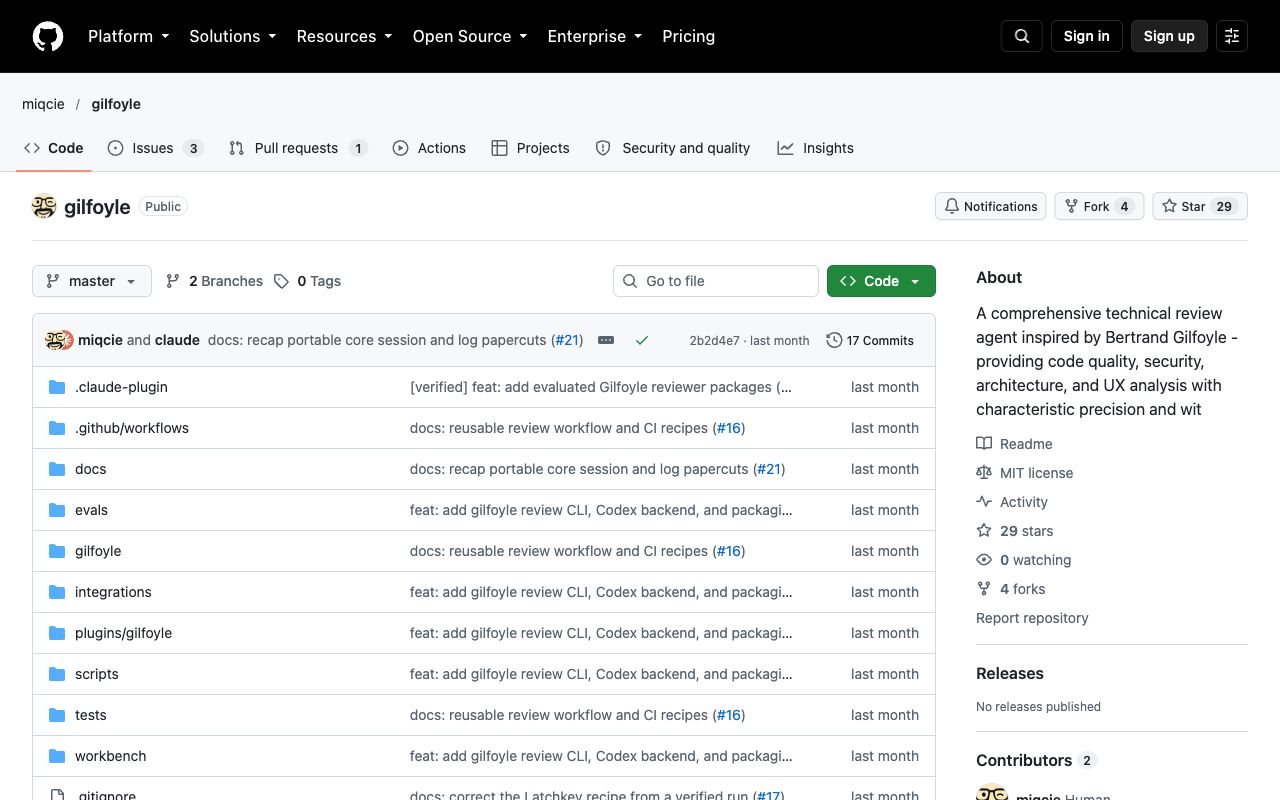 Gilfoyle repository on GitHub
